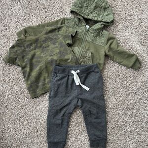 Tommy Bahama Green and Gray Kids Matching Set